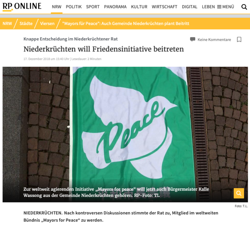 Rheinische Post_Mayors_for_Peace_Niederkruechten